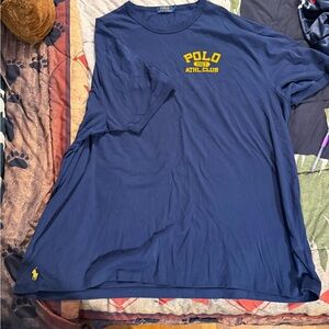 Ralph Lauren Navy and Yellow Athletic Club Tee